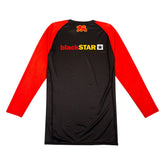 BJJ NoGI Shoyoroll Batch 146 BlackSTAR Retro LS Training Rash guard